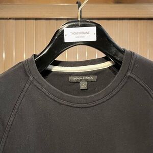Banana Republic Men’s Small Crew Neck in Black 100% Cotton Basics